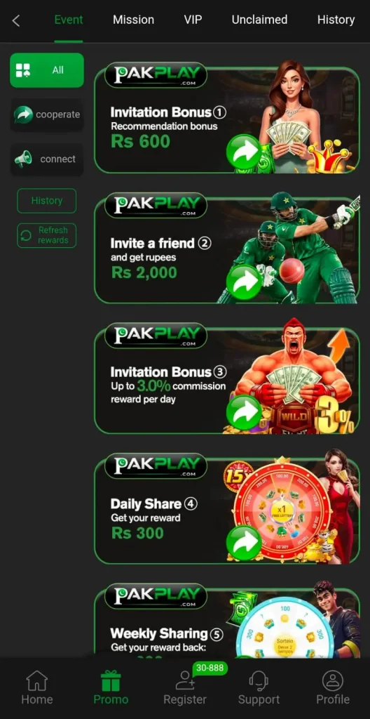 Pakplay game
